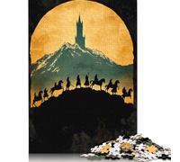 Puzzle in legno per adulti 1000 pezzi Silhouette di cavalieri Puzzle Tempo libero Giochi creativi Giocattoli Puzzle 1000 pezzi (75x50 cm)