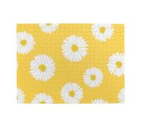 Puzzle in legno per adulti, 500 pezzi, motivo: Aster bianco, Margherita gialla, per anziani