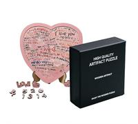 Puzzle in legno per adulti, amore romantico in 100 lingue, puzzle in legno, regalo di Natale unico per lui, lei, San Valentino, anniversario matrimonio per fidanzato, fidanzata, marito, moglie