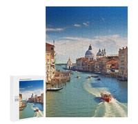 Puzzle in legno per adulti Canal Grande in Italia stampato puzzle per adulti fornito con una bella scatola