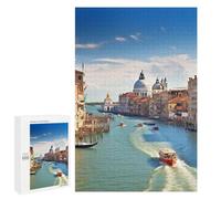 Puzzle in legno per adulti Canal Grande in Italia stampato puzzle per adulti fornito con una bella scatola