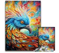 Puzzle in legno per adulti Color Phoenix da 1000 pezzi, rompicapo impegnativo per adolescenti, divertente serata di giochi in famiglia, 50x75CM/19,68x29,52 pollici