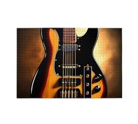 Puzzle in legno per adulti con chitarra strumentale, 1000 pezzi, per una festa visiva perfetta, 1000 pezzi
