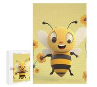 Puzzle in legno per adulti, Happy Bee stampato puzzle per adulti, viene fornito con una bella scatola