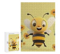 Puzzle in legno per adulti, Happy Bee stampato puzzle per adulti, viene fornito con una bella scatola