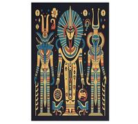 Puzzle in Legno Per Adulti, Puzzles in Legno Da 1000 Pezzi - Egyptian Mythology A Tema Regalo Decorazione Da Parete 78×53cm