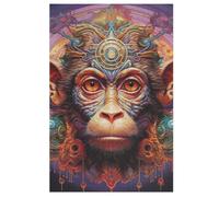 Puzzle in Legno Per Adulti, Puzzles in Legno Da 1000 Pezzi - Monkey A Tema Regalo Decorazione Da Parete 78×53cm