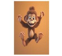 Puzzle in Legno Per Adulti, Puzzles in Legno Da 1000 Pezzi - Monkey A Tema Regalo Decorazione Da Parete 78×53cm