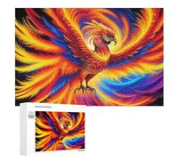 Puzzle in Legno Per Adulti, Puzzles in Legno Da 1000 Pezzi - Phoenix A Tema Regalo Decorazione Da Parete （75×50cm）