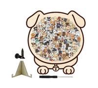 Puzzle in legno per adulti silhouette di cani e gatti da 115 pezzi a forma | Puzzle per adulti per aula, scuola di gioco, scuola materna, scuola materna, scuola, soggiorno,