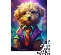Puzzle in legno per adulti, simpatico cucciolo tecnologico, 1000 pezzi, puzzle rettangolare, gioco per lo sviluppo intellettuale, 1000 pezzi (75x50 cm)