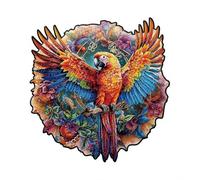 Puzzle in Legno per Animali con Pezzi di Forma Unica Completo di Sacchetto da Conservazione e Poster di Riferimento Gioco Educativo e Stimolante per Tempo di Qualità in Famiglia e con Amici