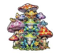 Puzzle in Legno per Animali con Pezzi di Forma Unica Completo di Sacchetto da Conservazione e Poster di Riferimento Gioco Educativo e Stimolante per Tempo di Qualità in Famiglia e con Amici