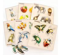 Puzzle in Legno per Bambini 1 a 3 Anni - Montessori Giochi Legno