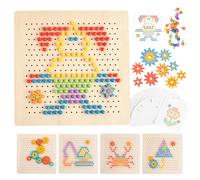 Puzzle in Legno per Bambini di incastro con forme per la infanzia | Puzzle educativi per Ragazzi e Ragazze in Età Prescolare Casa Scuola 'Infanzia Stanza dei Giochi Compleanno