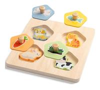 Puzzle in Legno per Bambini, Giocattoli da 1 Anno Bambino Montessori Puzzle di Legno, Giochi da Puzzle, Bambini Afferrare Puzzle Ordinamento Gioco, Adatto per Ragazze e Ragazzi Compleanno Natale