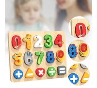 Puzzle in Legno per Bambini, Giocattoli Educativi per La Scuola per Età 3 4 5