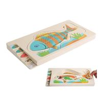 Puzzle in legno per bambini | Giocattoli educativi per l'educazione della prima infanzia e, gioco educativo in legno, a forma di puzzle per bambini in età prescolare, per bambini, compleanni, vacanze