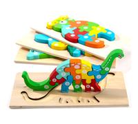 Puzzle in legno per bambini Montessori Mama per bambini dai 2 ai 4 anni, giocattoli Montessori per bambini di 3 anni, giocattoli a forma di anima