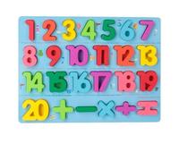 Puzzle in legno per bambini piccoli: giochi di abbinamento dell’alfabeto e dei numeri, giocattoli educativi Montessori per la prima infanzia