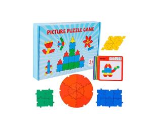 Puzzle in legno per bambini, puzzle educativo in legno, giocattolo | Puzzle per conteggio di forme, riconoscimento dei colori, alfabeto, animali per bambini piccoli, attività di apprendimento in