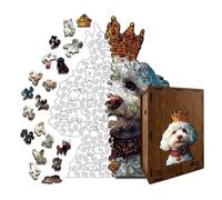 Puzzle in legno per cani, gioco di posa per alleviare lo stress, rompi la testa, per gli amanti dei cani, famiglie, vacanze, compleanni, riunioni, soggiorno, camera da , serata di gioco, ufficio