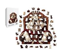 Puzzle in legno per erveglia, giocattolo decorativo per cani, giocattolo per il relax e la camera da