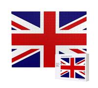 Puzzle in legno per il tempo libero, squisiti motivi con bandiera del Regno Unito, per interazione familiare e intrattenimento al chiuso