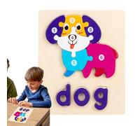 Puzzle in legno per,Puzzle in legno per bambini | Gioco di intelligenza di puzzle,Set di puzzle educativo prescolare per, apprendimento delle parole, giocattoli per 3 anni in più