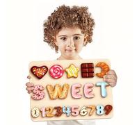 Puzzle In Legno Personalizzato | Puzzle Con Nome Personalizzato | Giocattolo Montessori Per Bambini Di 1 Anno | Regalo Per Bambini Piccoli (1-3 anni) Puzzles Con Animali (Stlyes 6)