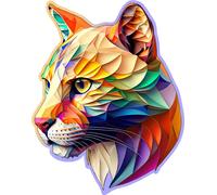 Puzzle in legno Puma colorata 150 pezzi