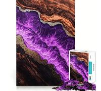 Puzzle in legno Purple Haze, difficile da assemblare, per adulti, 1000 pezzi, gioco intelligente da fare a casa, immagine da assemblare, regalo festivo (50x75cm)
