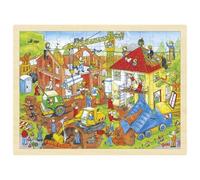 Puzzle In Legno Puzzle Da Inserire Cantiere 96 Pezzi Goki 57670 Da 5 Anni