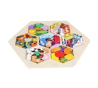 Puzzle in legno, puzzle in legno per bambini | Puzzle prescolare per bambini,Tavole teaser del cervello educativo in prescolare colorato, giochi mentali educativi per bambini p