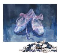 Puzzle in legno quadrato creativo da 1000 pezzi "Ballet Dreams" per adulti, gioco educativo, sfida giocattolo, 1000 pezzi (75x50 cm)