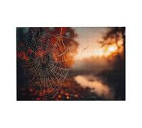 Puzzle in legno ragnatela al crepuscolo, orizzontale, 300 pezzi, per il tempo libero e la creatività in famiglia