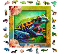 Puzzle in legno Raganella colorata 250 pezzi