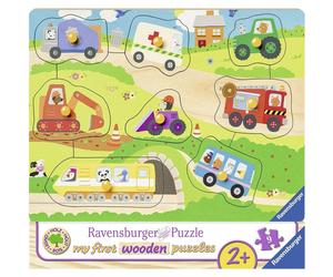 Puzzle in legno Ravensburger Veicoli preferiti - 8 pezzi 1 St
