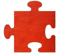 Puzzle in legno scarlatto laccato su entrambi i lati, 3-50 cm, in compensato di betulla da 3 mm, disponibile singolarmente o in set, dimensioni: 24 cm, confezione include: 1 pezzo