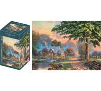 Schmidt - Puzzle Kinkade: tempi più semplici - in legno - 1000 Pezzi