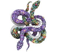 Puzzle in legno - Serpenti / M