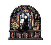 Puzzle In Legno, Stimola L'attività Cerebrale, 1 Set, Puzzle Gatto, Indovinello Amanti Dei Gattini, Design A Tema Gatto, Per Bambini Adulti Amanti Dei Gattini Amico Di Famiglia Decorazione Domestica