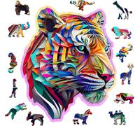 Puzzle in legno Tigre colorata 150 pezzi