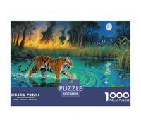 Puzzle in Legno Tigre del Bengala Colore Stampa Di Qualit Gioco Educativo E Stimolante Grande felino Di Artework 1000 Pezzi Artee Per Adulti E Ragazzi 38x26cm/1000pcs