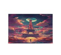 Puzzle in legno Torre Eiffel, puzzle unico, puzzle divertente, gioco del cervello