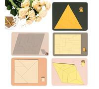 Puzzle In Legno - Triangolo Geometrico Giocattoli Educativi - Gioco In Famiglia Con Puzzle Di Forme | Per Bambini Adolescenti Ufficio Camera da Soggiorno Scuola Viaggio Stanza dei Giochi Compleanno Va