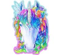 Puzzle di legno unicorno elegante