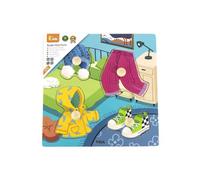 Puzzle in legno Viga con maniglie per vestiti