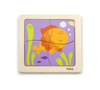 Puzzle in legno VIGA Pesciolino 4 pezzi