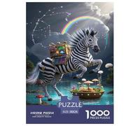 Puzzle in Legno Zebra della savana africana Colore Stampa Di Qualit Giochi Rilassamento E Intelligence Animale Di Artework 1000 Pezzi Artee Per Adulti E Bambini 38x26cm/1000pcs